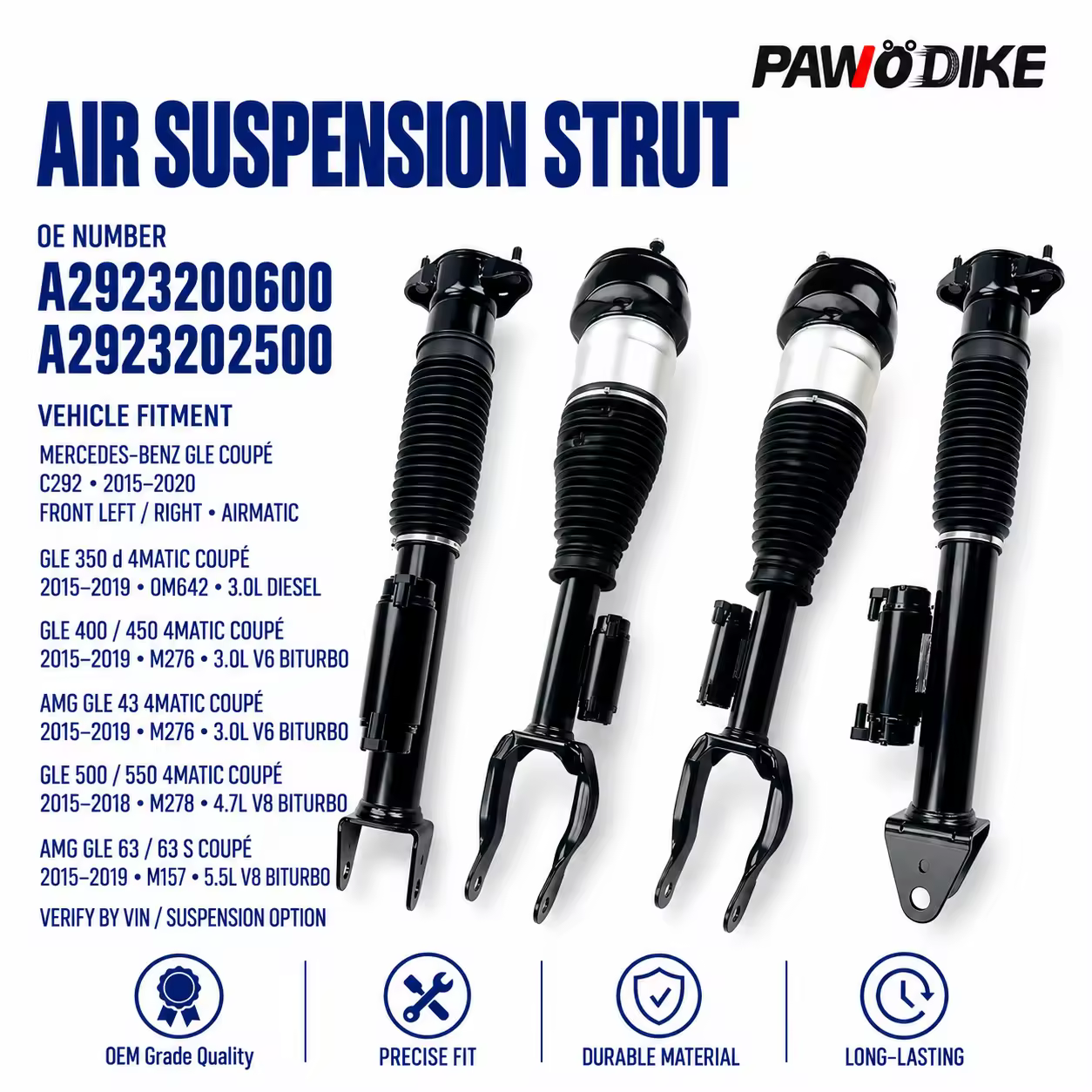 Shock Absorber for Mercedes-Benz (W166 / W292) — view 7