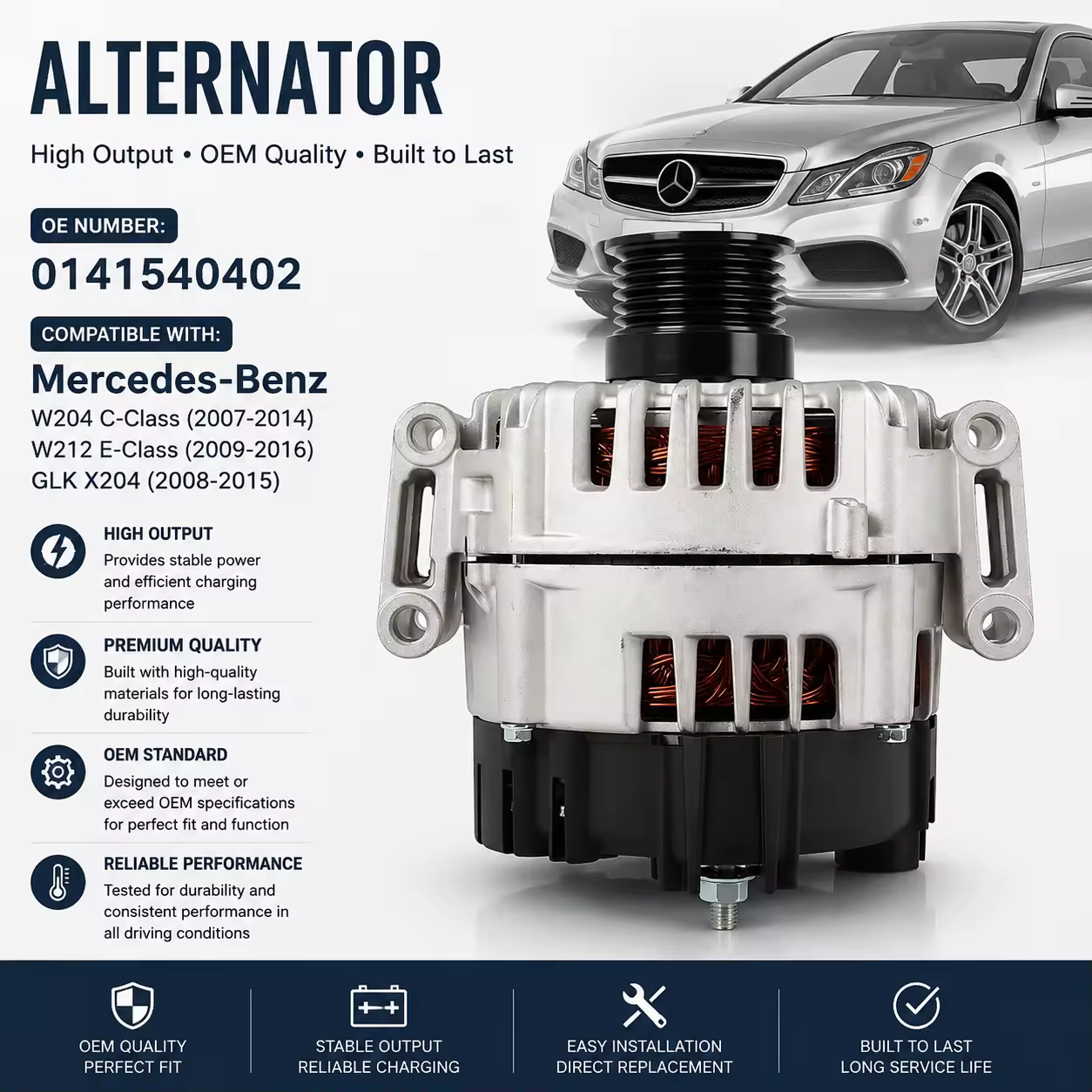 Alternator for Mercedes-Benz (chassis to be confirmed)