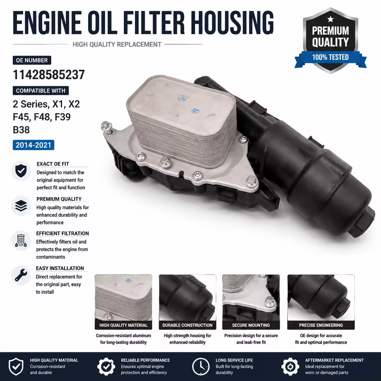 Oil Filter Housing for BMW (E46 / E60)