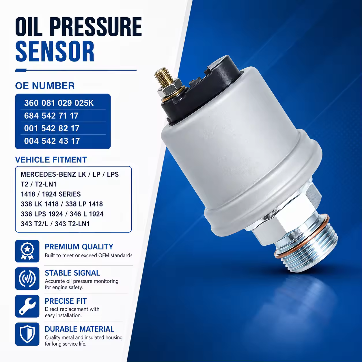 Oil Pressure Sensor for Mercedes-Benz (chassis to be confirmed)