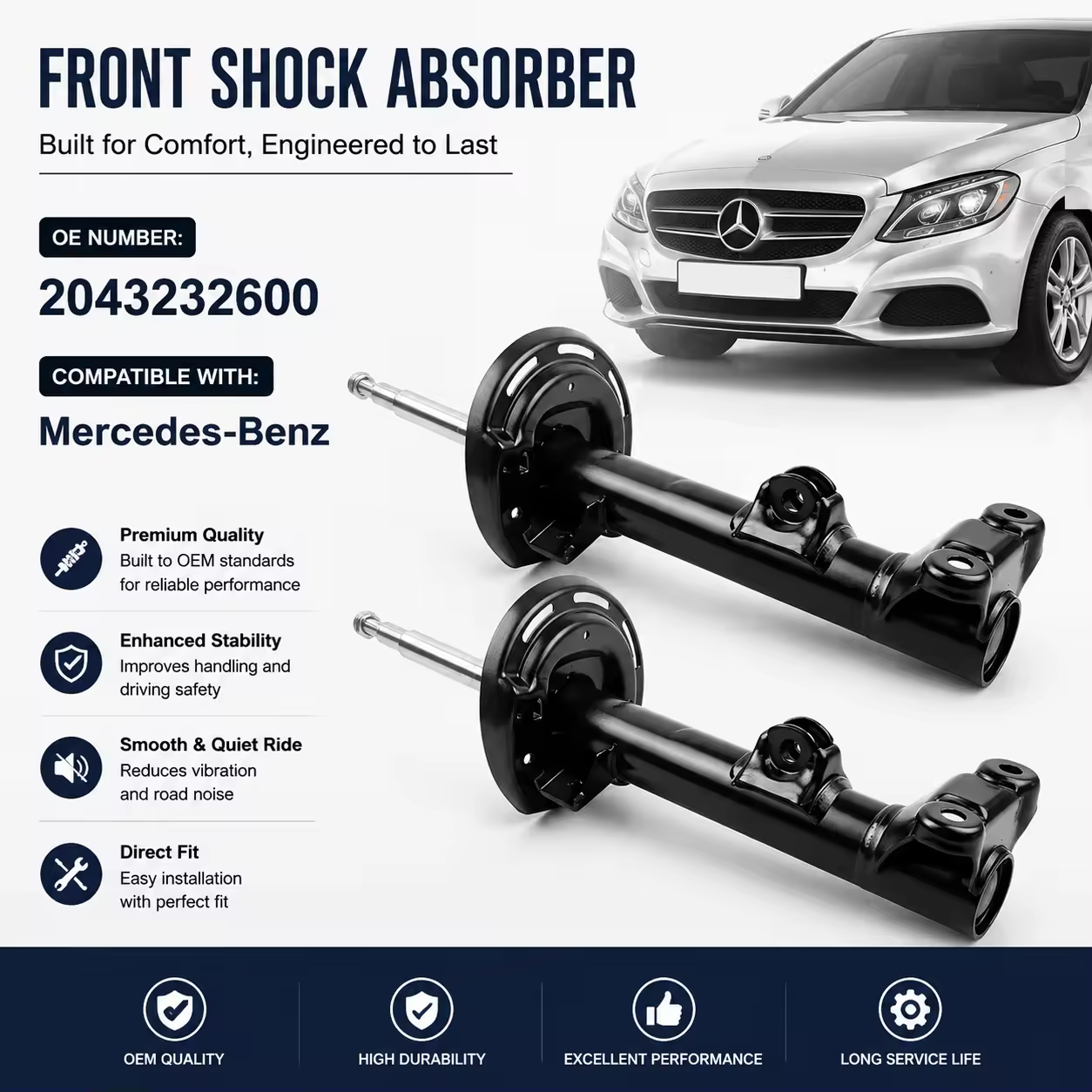 Shock Absorber for Mercedes-Benz C-Class (W204)