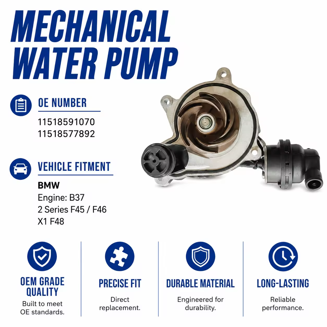 Water Pump for BMW (F45 / F46 / F48)