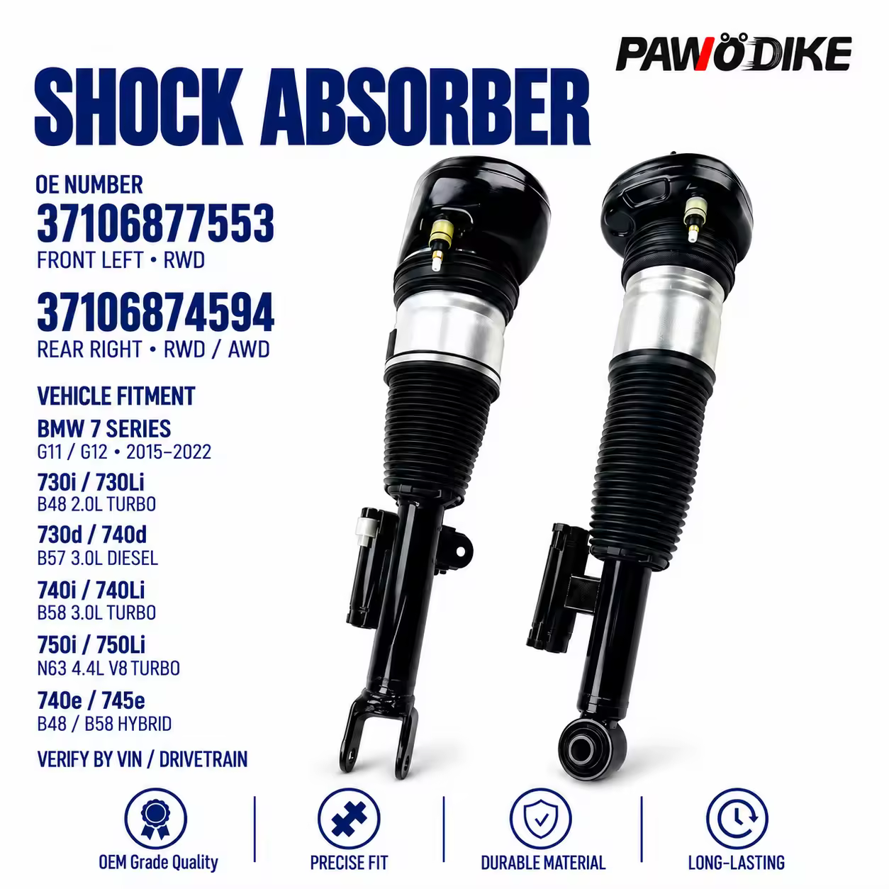 Air Suspension for BMW (G12 / G11)