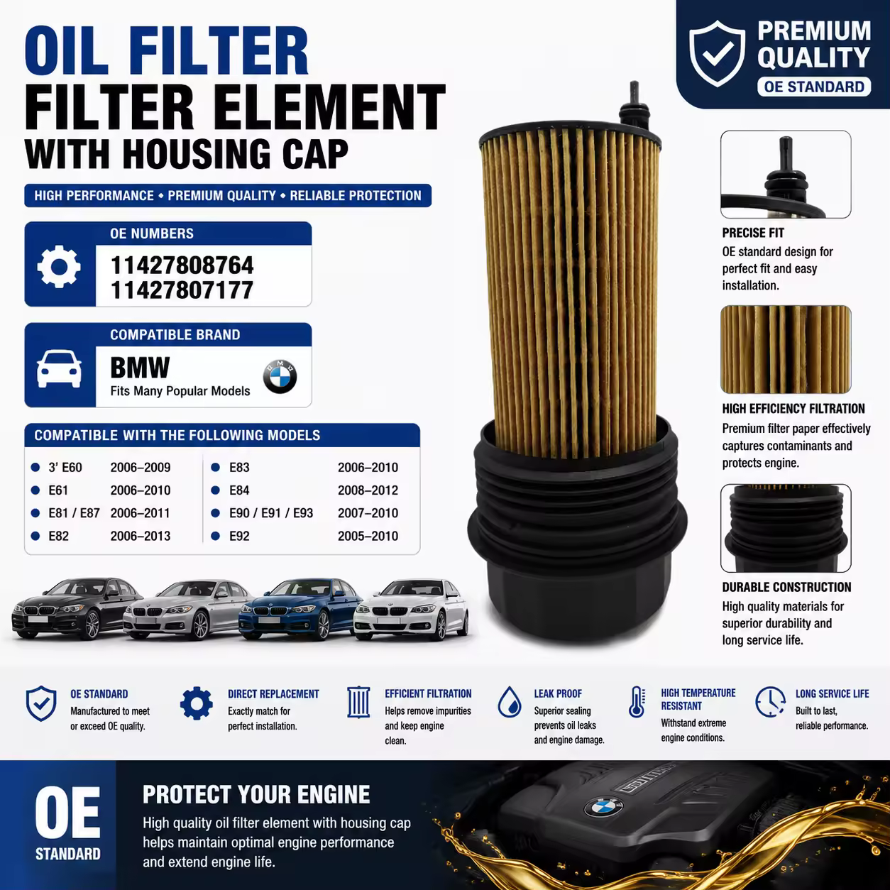 Oil Filler Cap for BMW (E60 / E90 / E91 / E93 / E92) — view 7