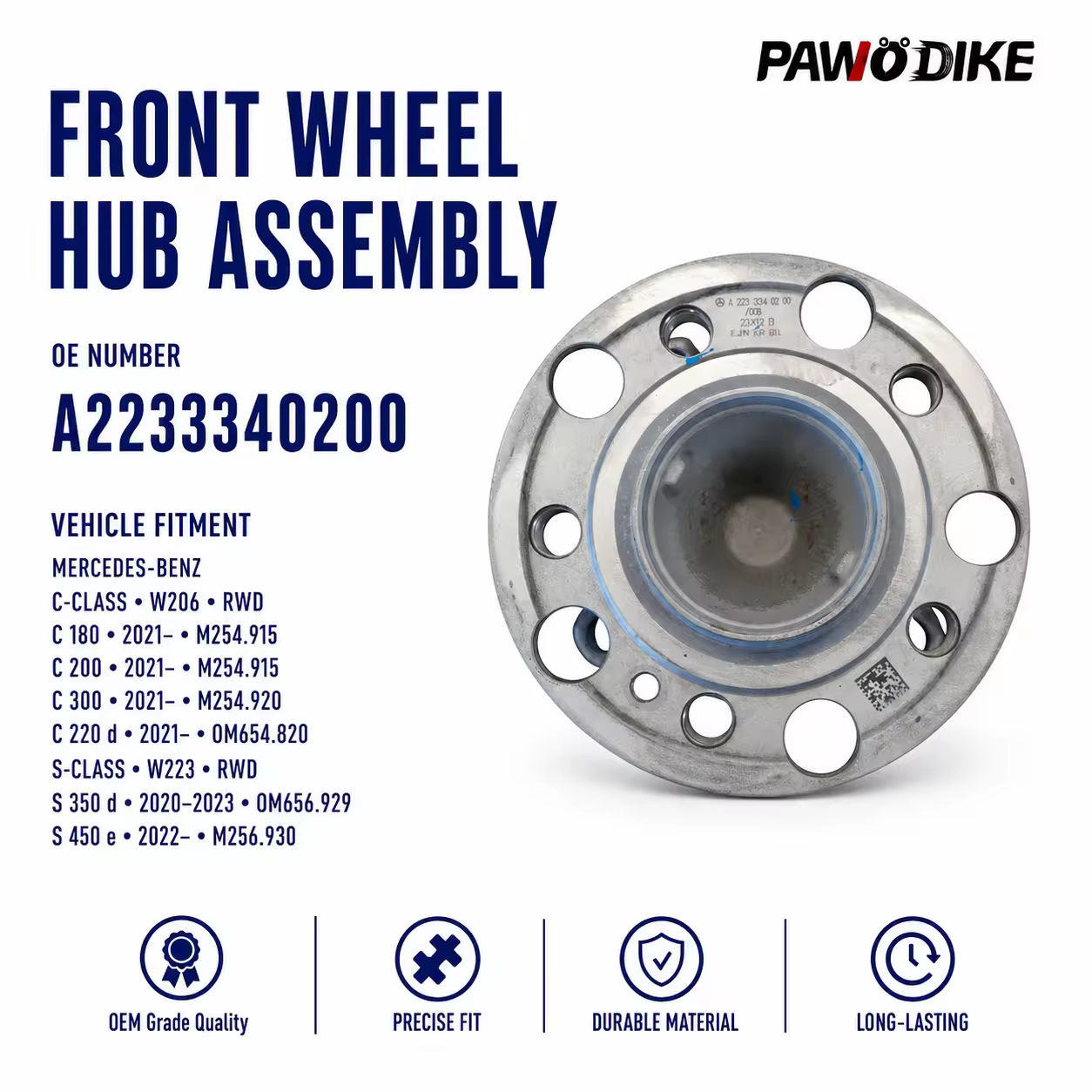 Wheel Bearing for Mercedes-Benz (W223 / W206 / F18)
