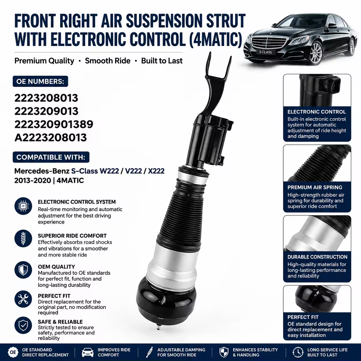 Shock Absorber for Mercedes-Benz S-Class (W222)