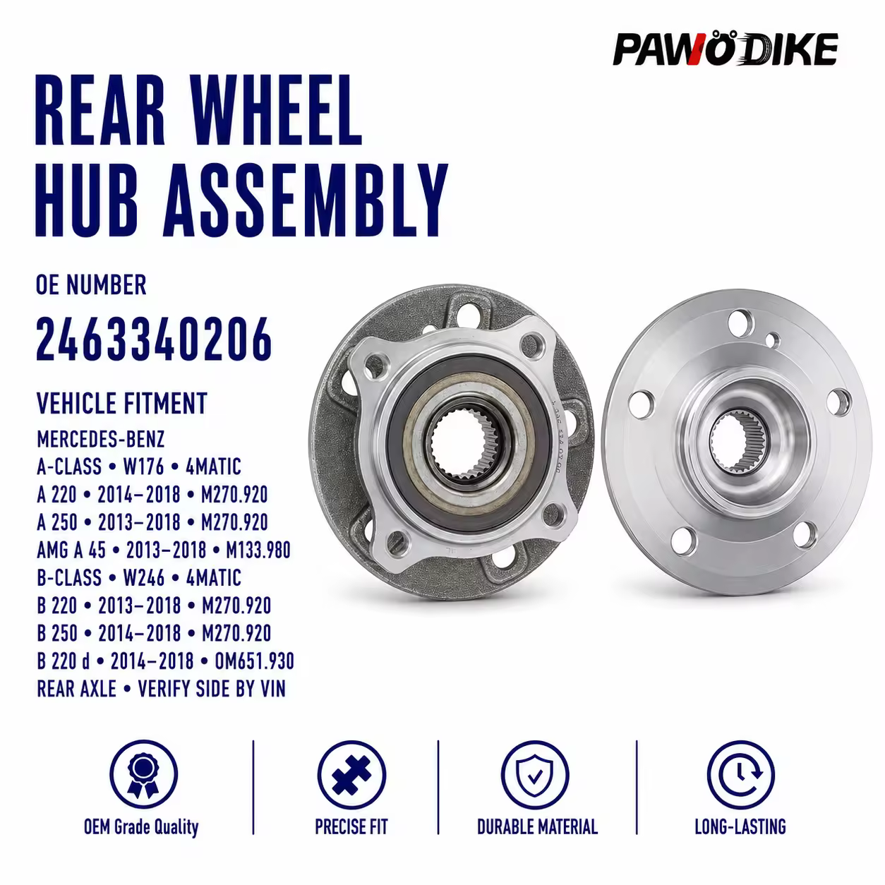 Wheel Hub Unit for Mercedes-Benz (W176 / W246)
