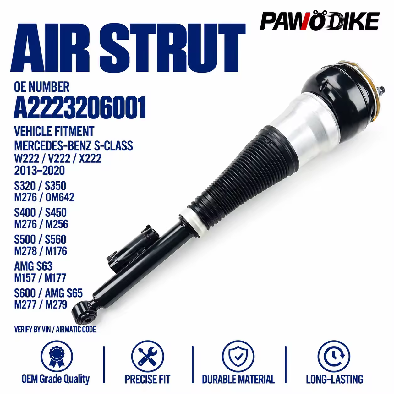 Air Suspension for Mercedes-Benz S-Class (W222)