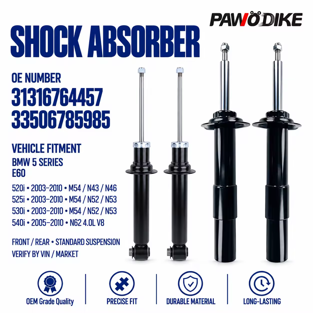 Shock Absorber for BMW 5 Series (E60)