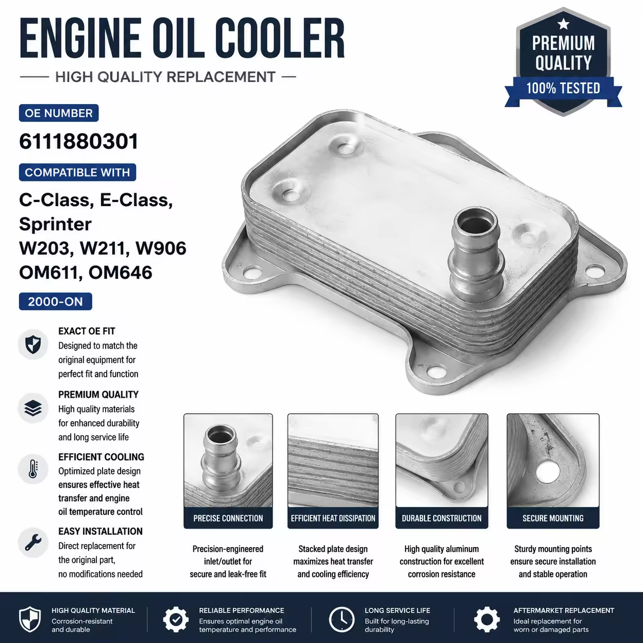 Oil Filter Housing for Mercedes-Benz (W203 / W211)