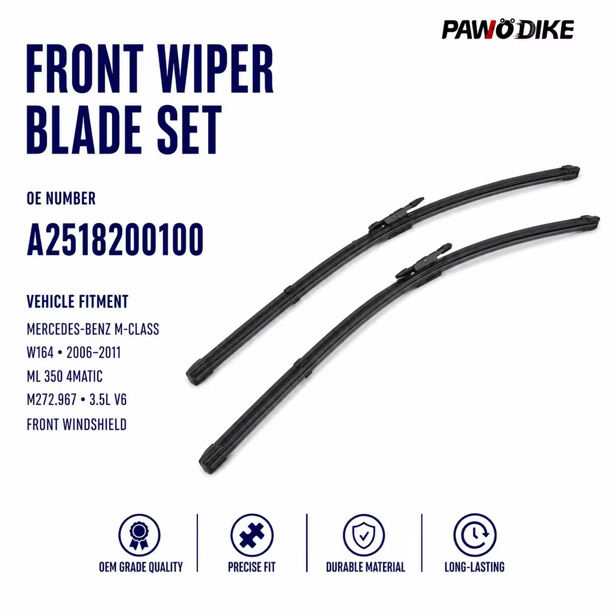 Windscreen Blade for Mercedes-Benz R-Class (W251)