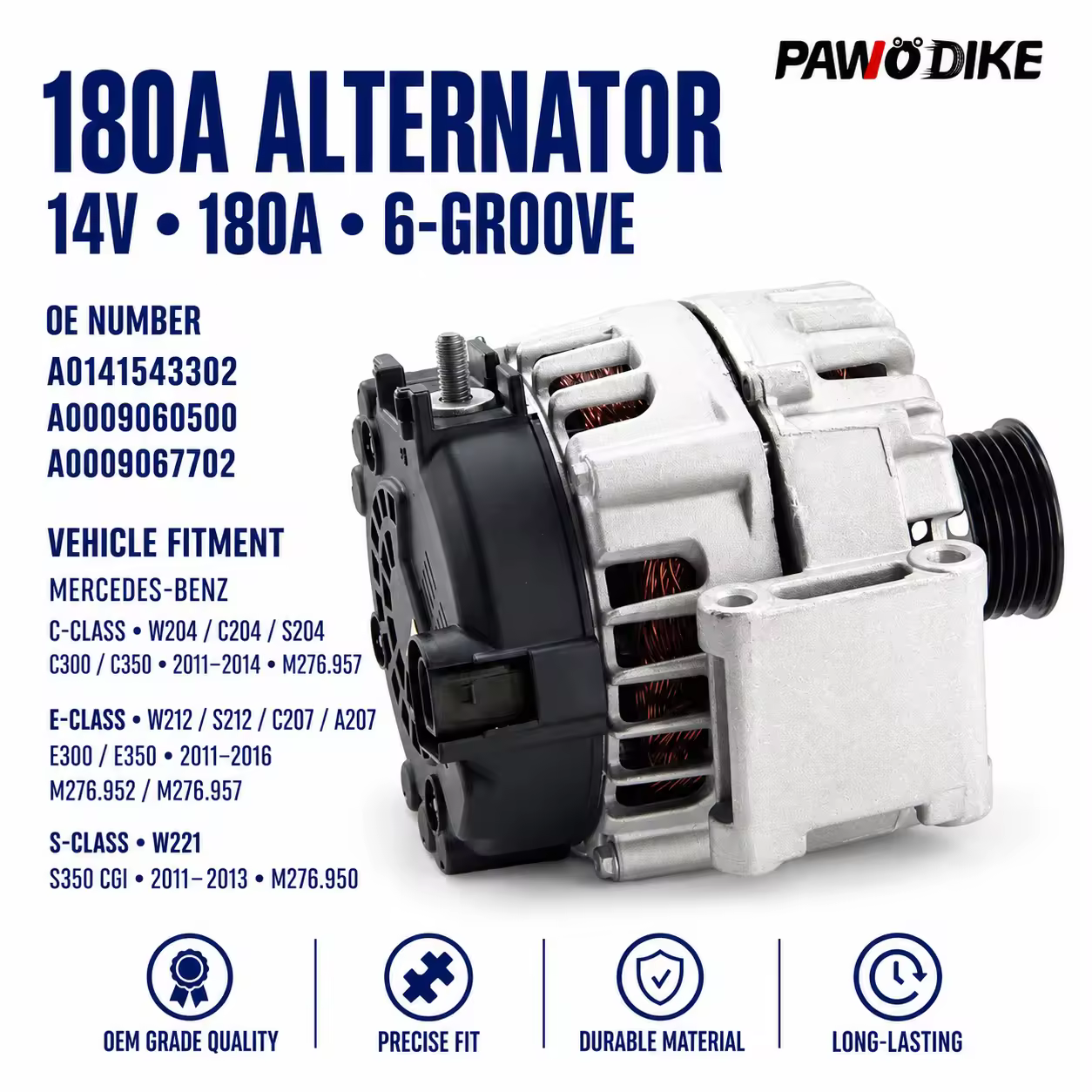 Alternator for Mercedes-Benz (chassis to be confirmed)