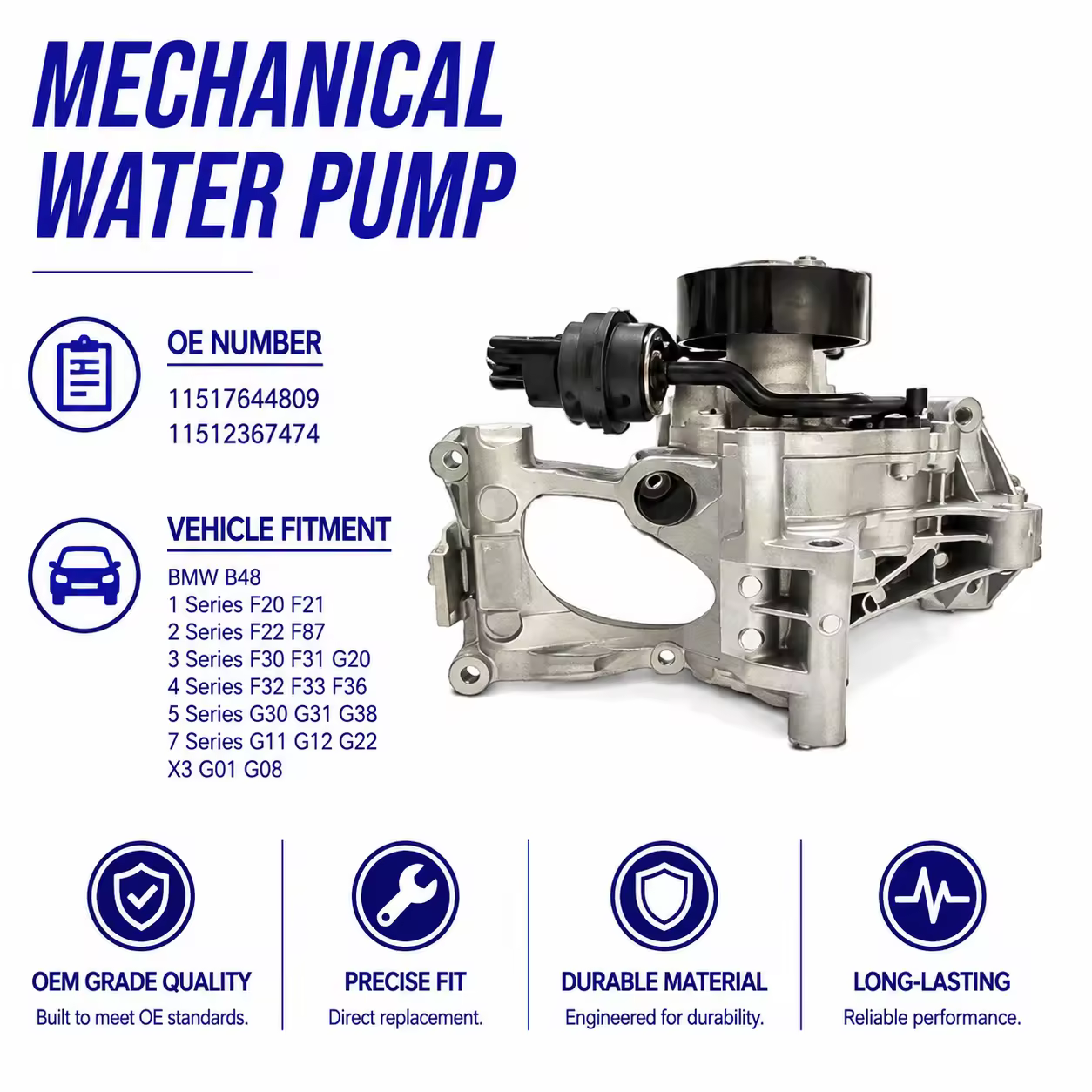 Water Pump for BMW (F20 / F21 / F22)