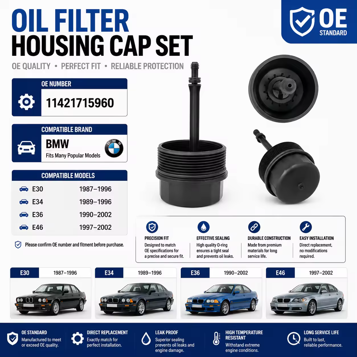 Oil Filter Housing for BMW 3 Series (E36 / E46) — view 7