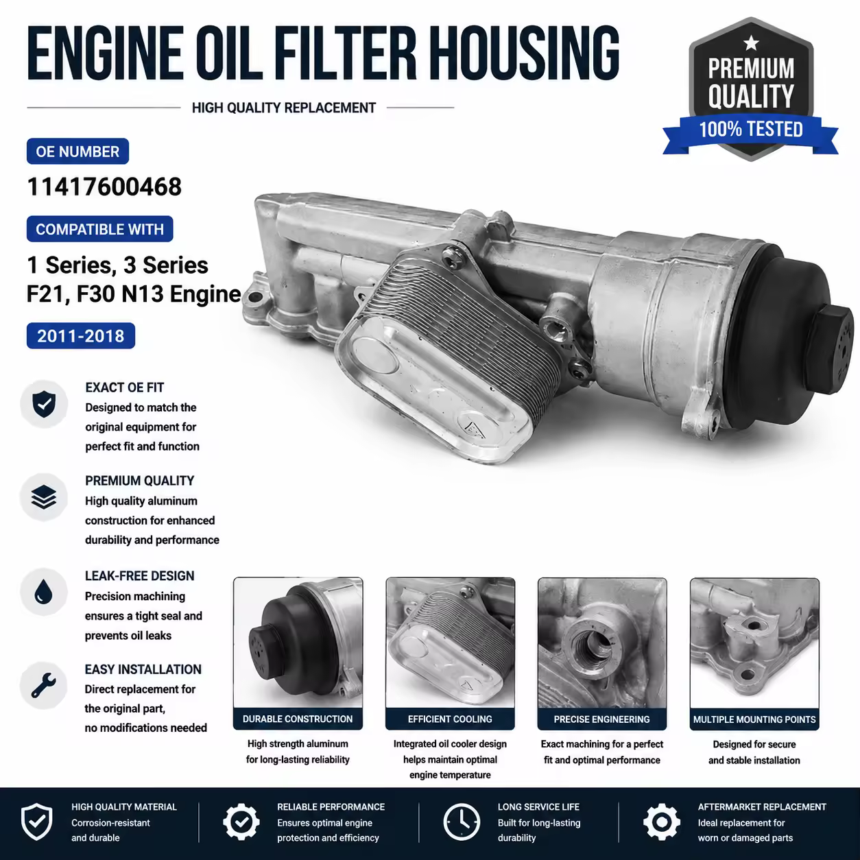 Oil Filter Housing for BMW (E46 / E60)