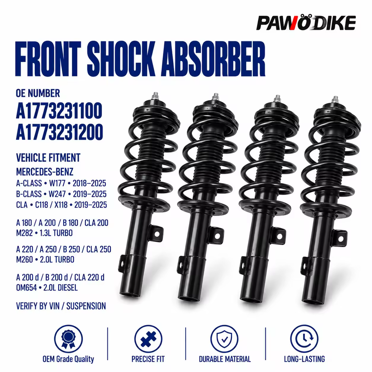 Shock Absorber for Mercedes-Benz (W177 / W247) — view 7
