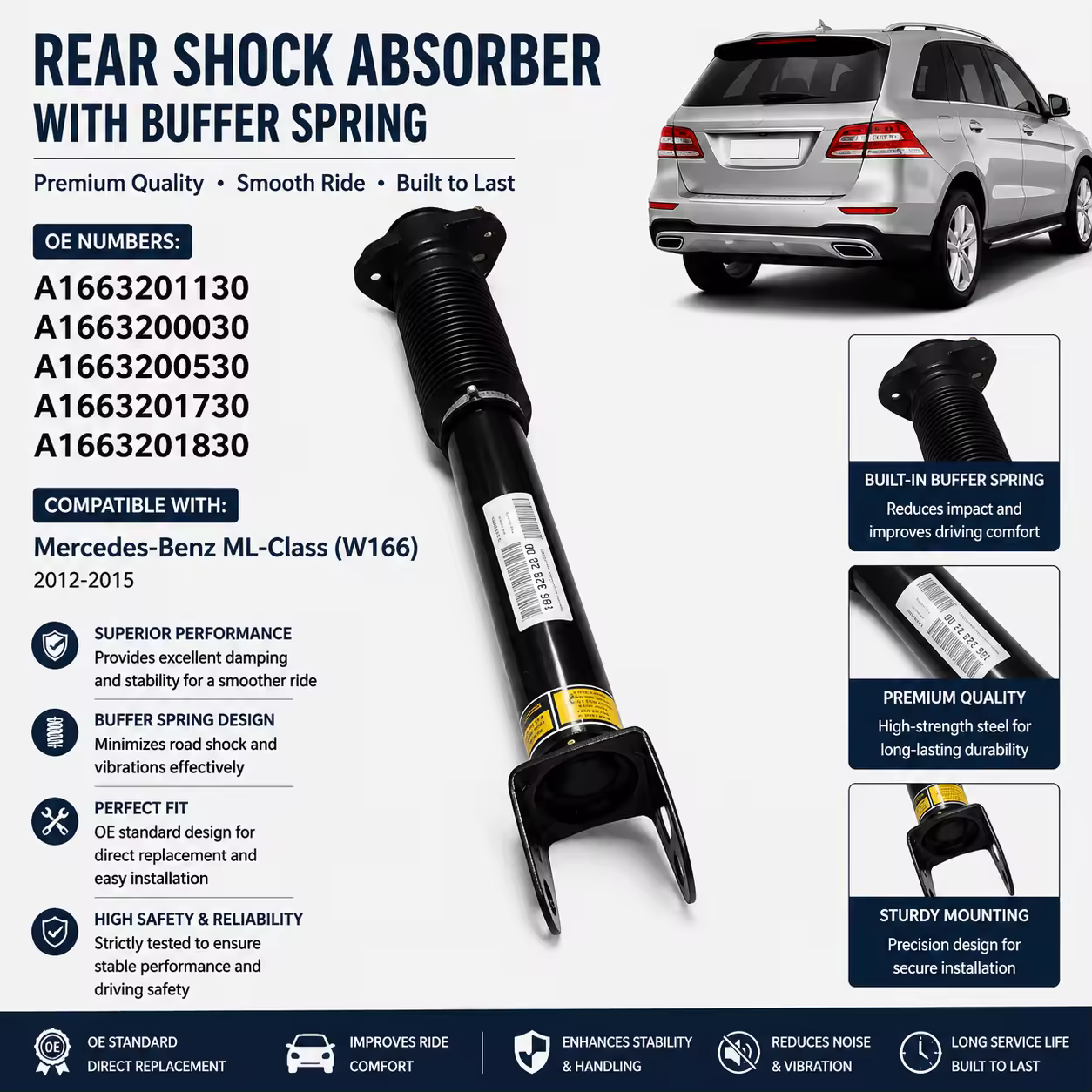 Shock Absorber for Mercedes-Benz M-Class / GLE (W166)