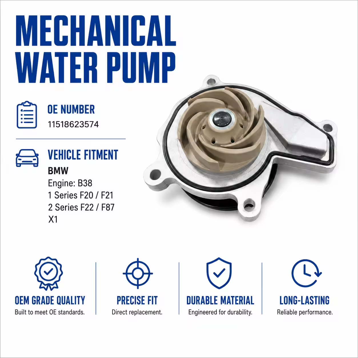 Water Pump for BMW (F20 / F21 / F22)