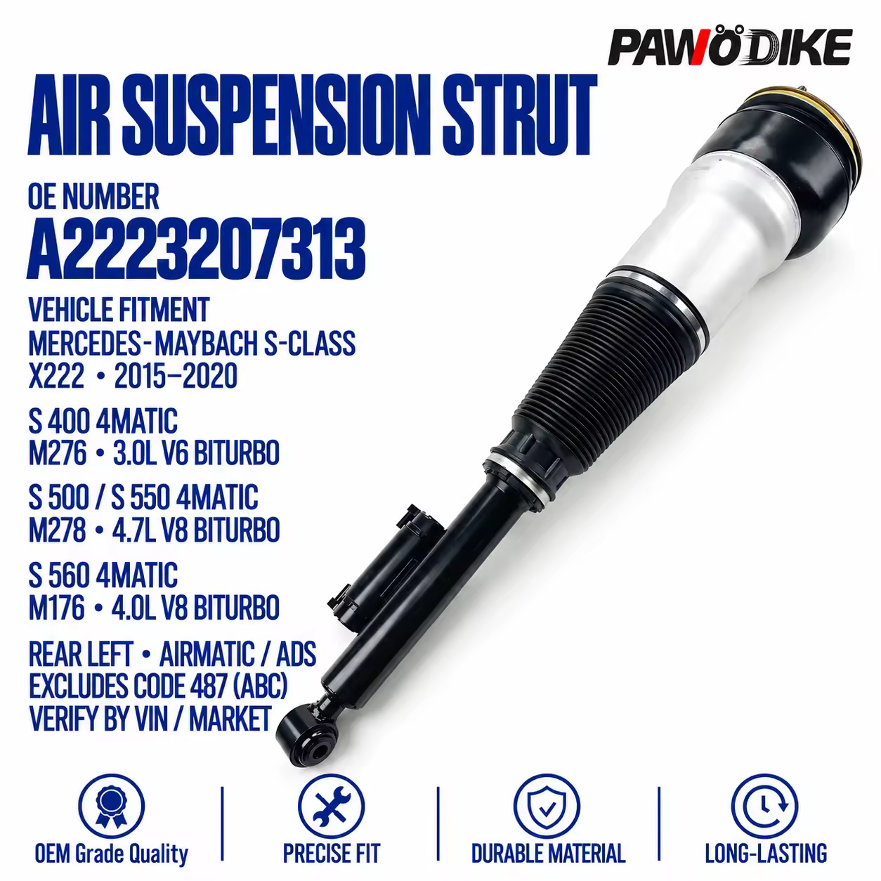 Shock Absorber for Mercedes-Benz S-Class (W222)