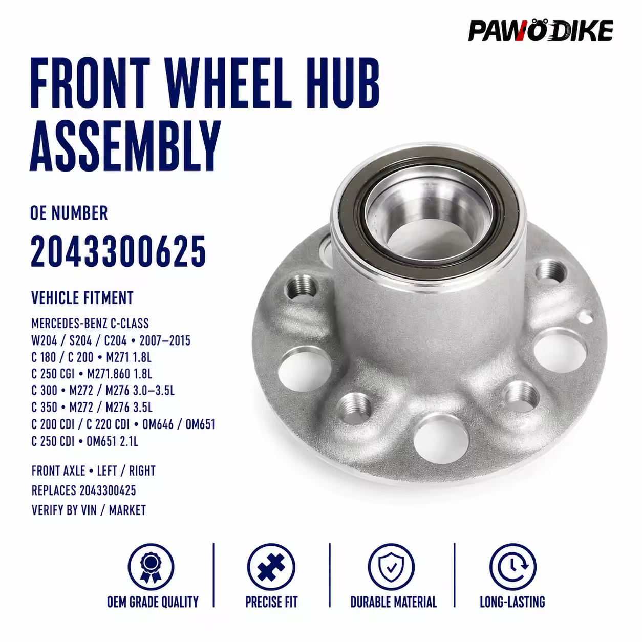 Wheel Hub Bearing for Mercedes-Benz C-Class (W204)