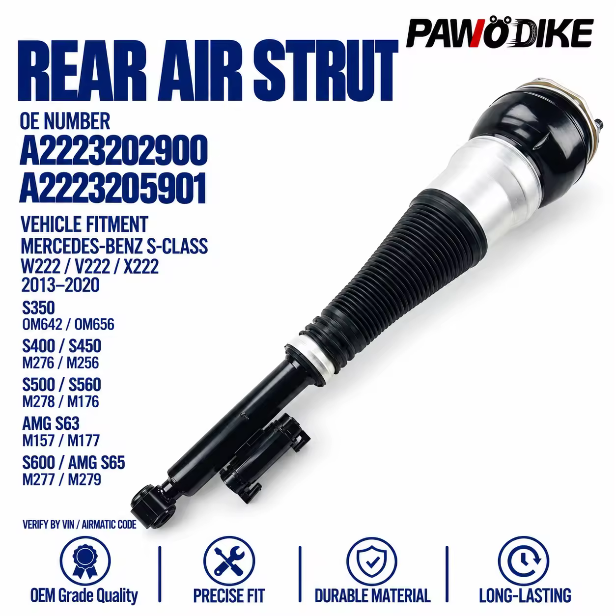 Shock Absorber for Mercedes-Benz S-Class (W222) — view 7