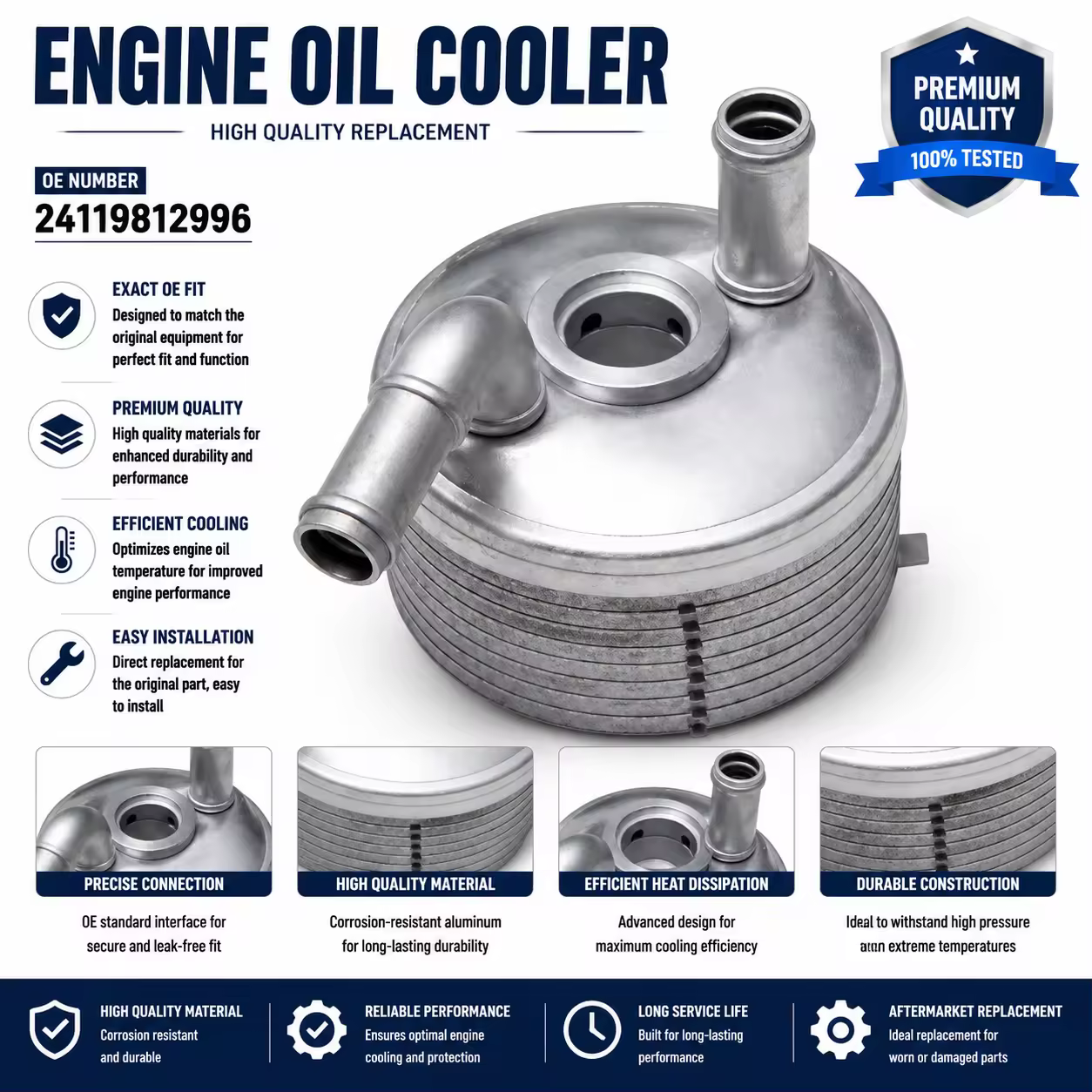 Oil Filter Housing for MINI (chassis to be confirmed)