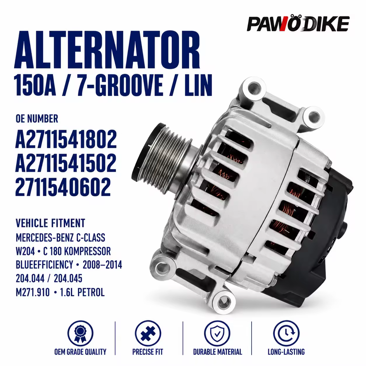 Alternator for Mercedes-Benz (chassis to be confirmed)
