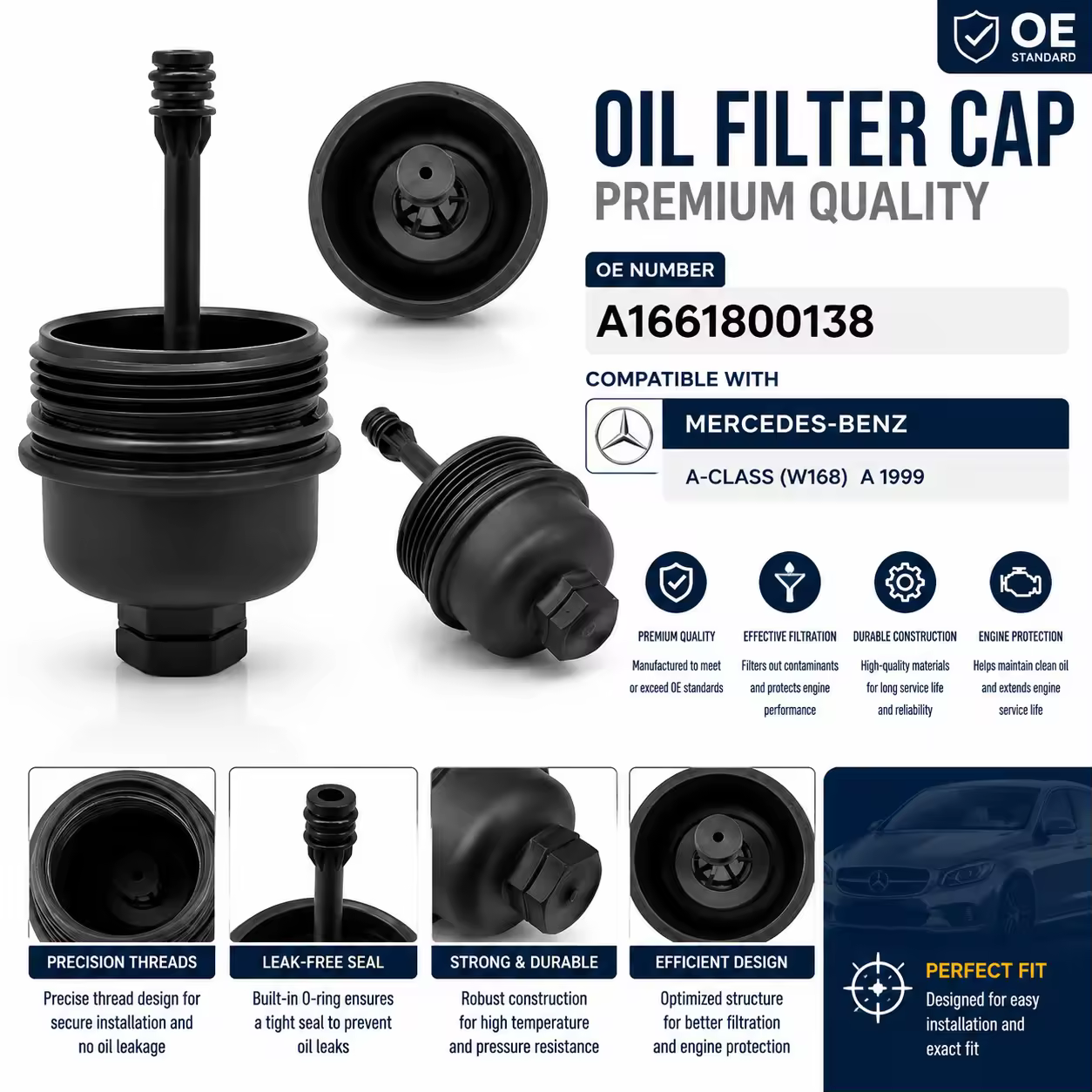Oil Filler Cap for Mercedes-Benz M-Class / GLE (W166)