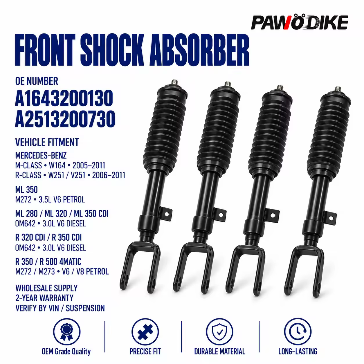 Shock Absorber for Mercedes-Benz (W164 / W251)