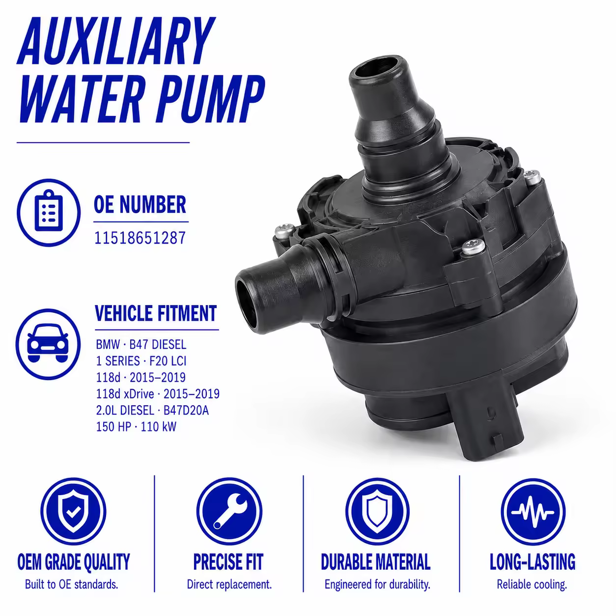 Coolant Pump for BMW 1 Series / 2 Series / 3 Series