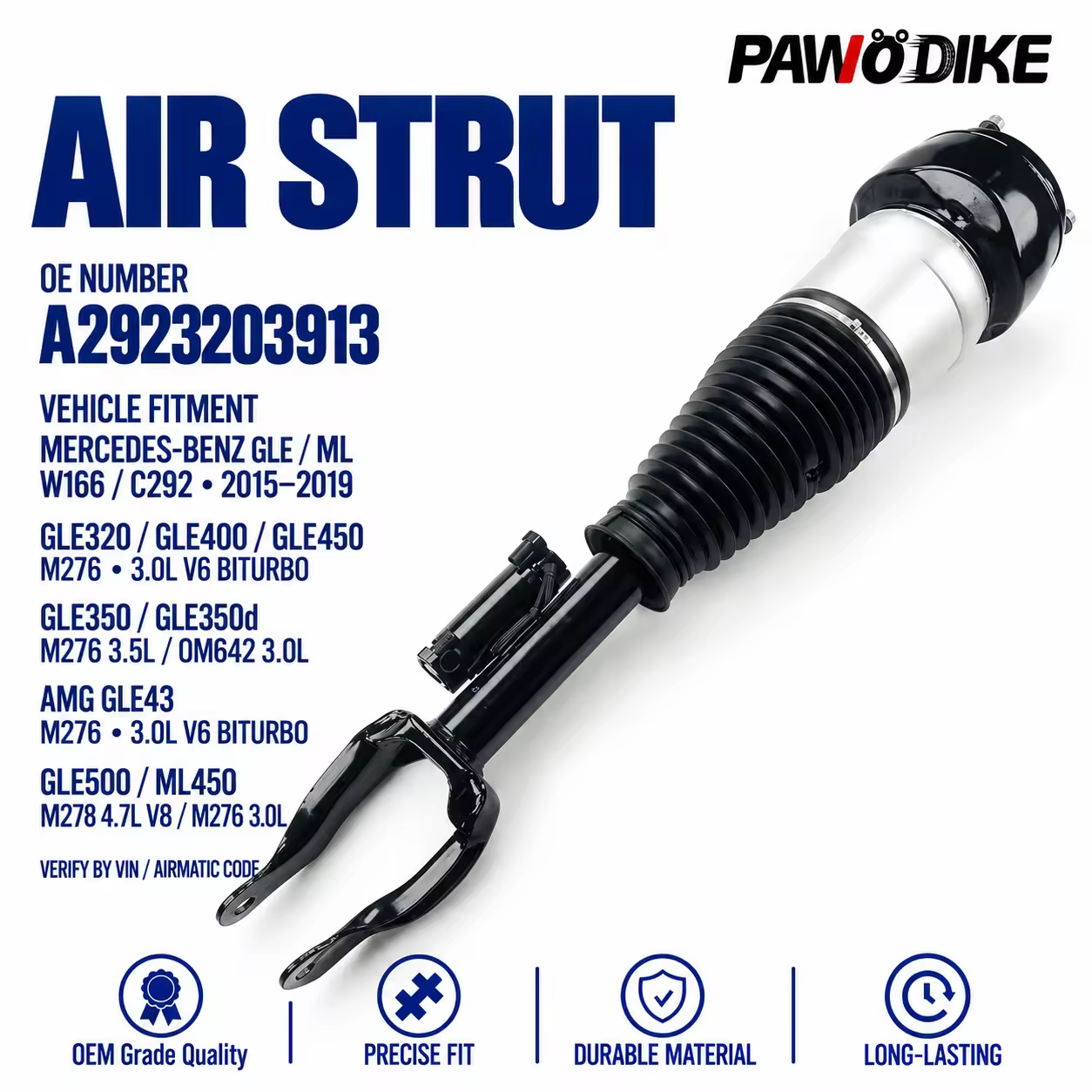 Air Suspension for Mercedes-Benz GLE Coupe (W292)