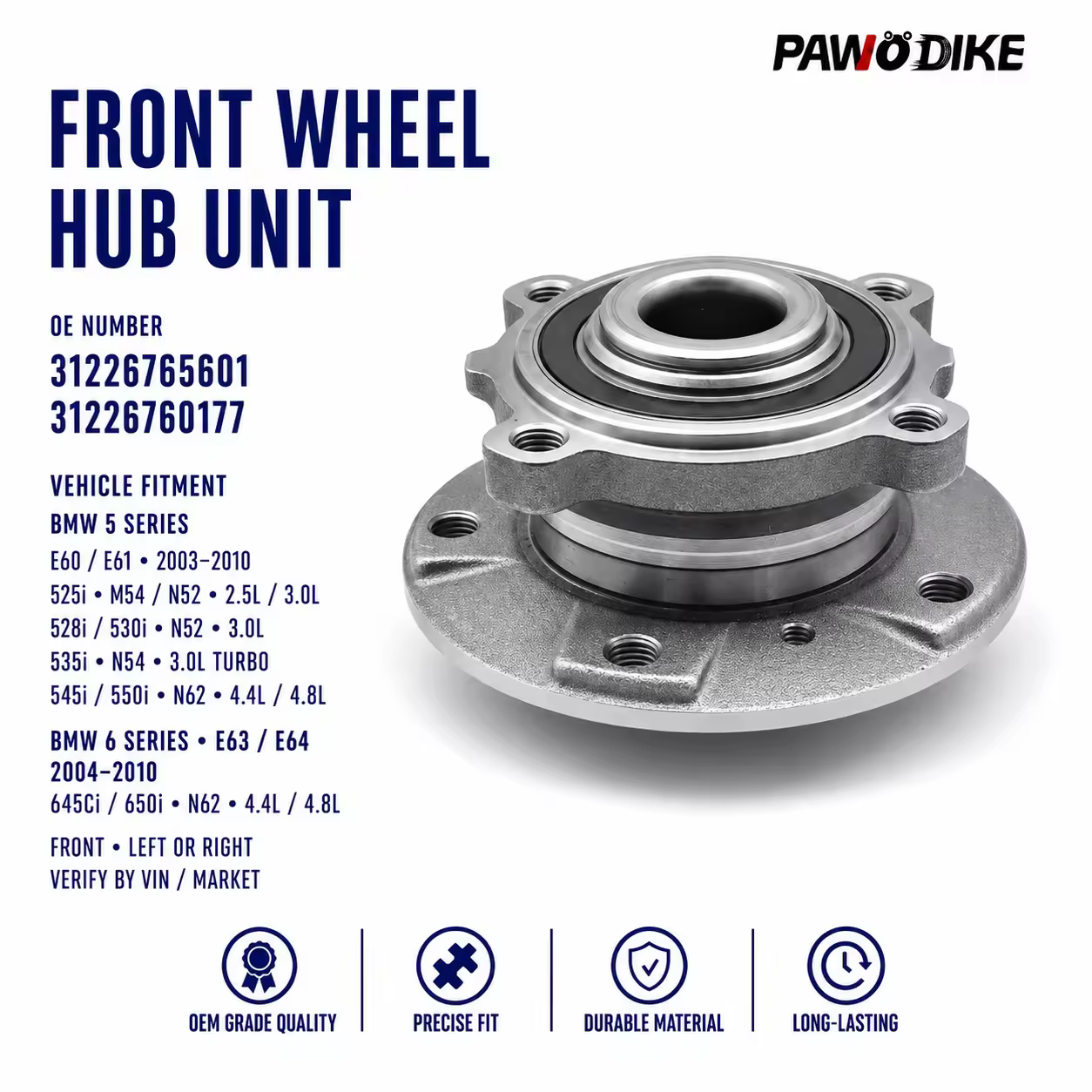 Wheel Hub Bearing for BMW 5 Series (E60)